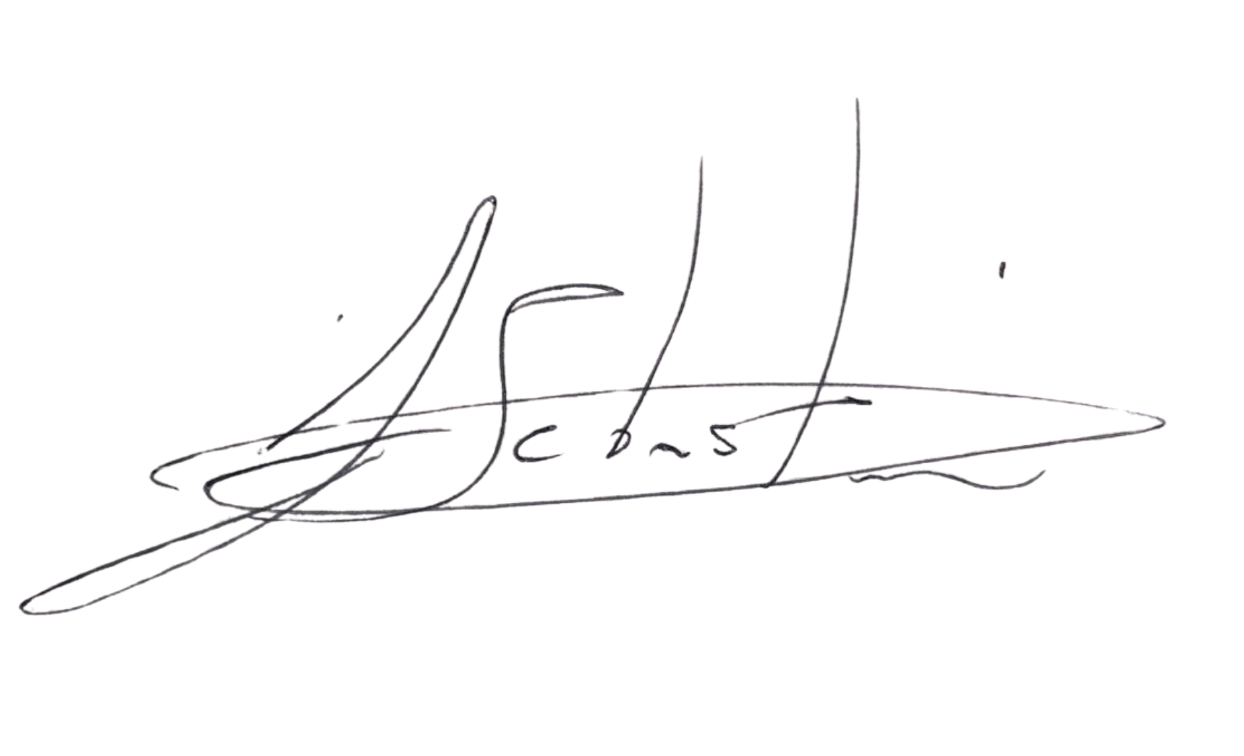 Firma de Sebastián Báez